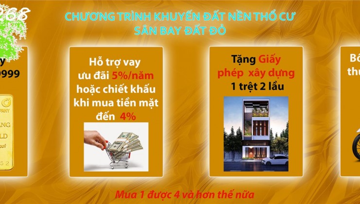 Đất nền Thổ cư sân bay Đất Đỏ